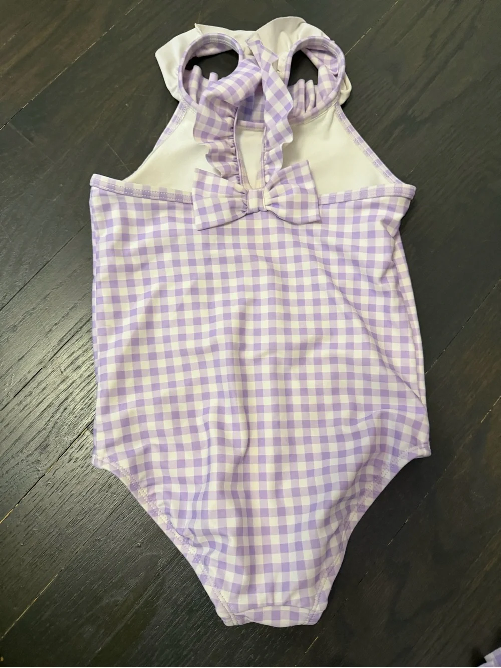 Lilac Gingham Ruffle carters just one you One-Piece Swimsuit 3t 5t